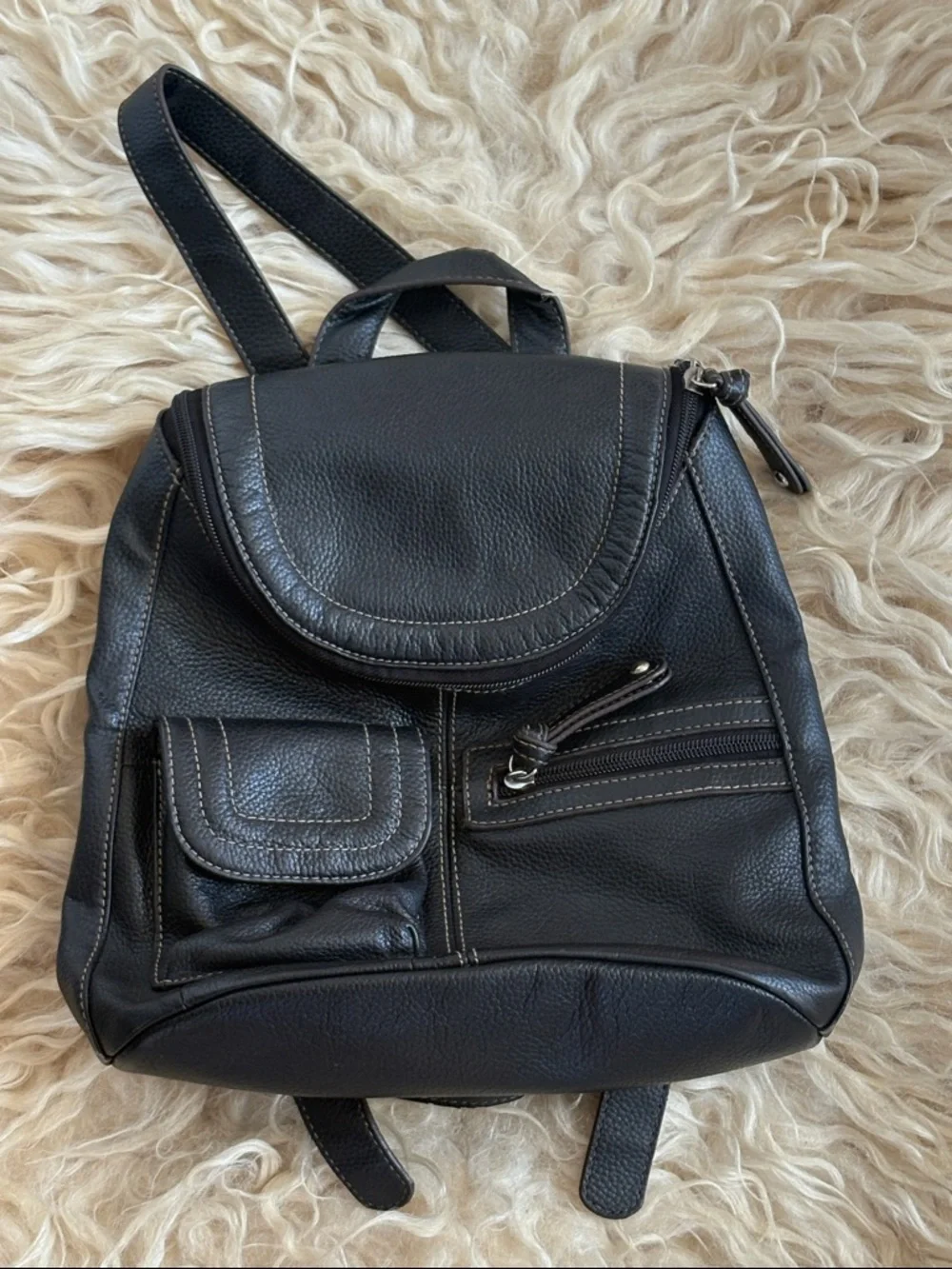 Tignanello leather backpack